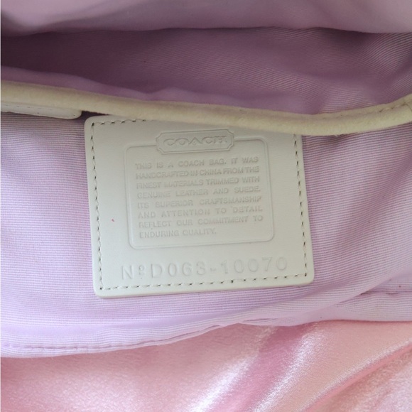 Vintage Coach Soho Tweed Shoulder Bag Flower Y2K - Picture 7 of 7